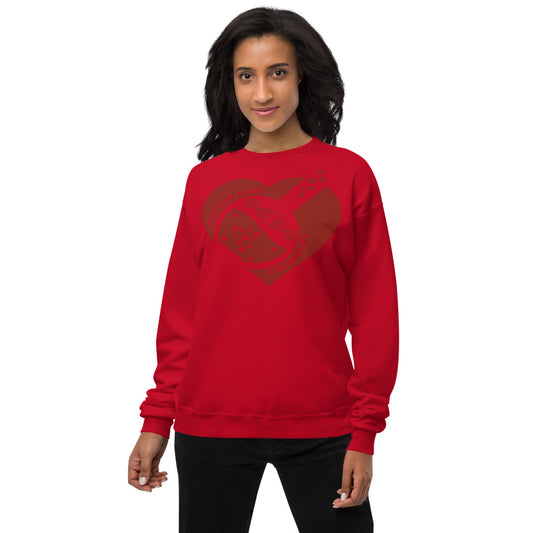 SLC red logo -Unisex fleece sweatshirt